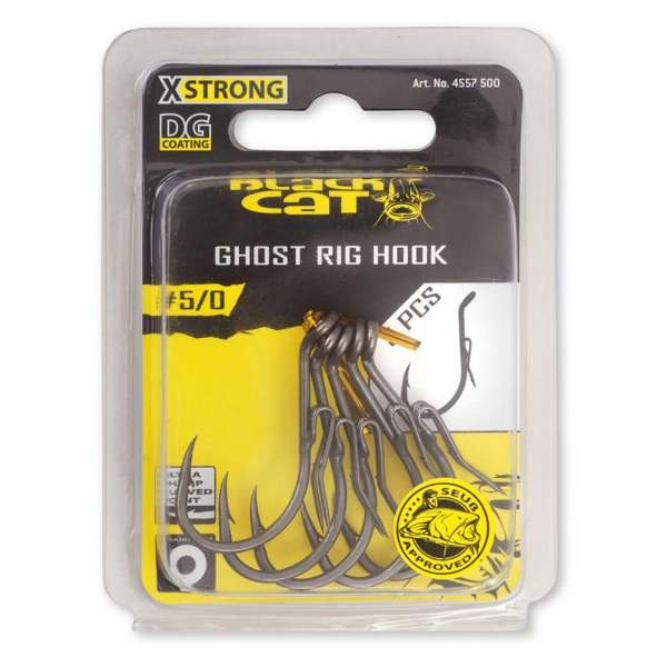 Black Cat Ghost Rig Haken DG Coating 5 Stück