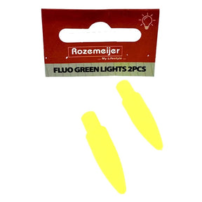 Rozemeijer Leuchtende Float-Aufstecker | Fluoreszierend Grün – Für Hecht & Döbel – 2 Stück