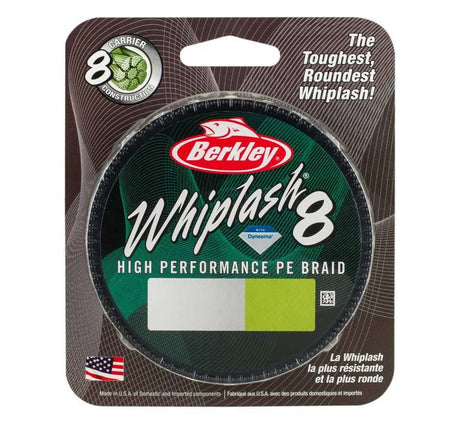 Berkley Whiplash 8 Geflochtene Schnur 150m 0,16mm Grün