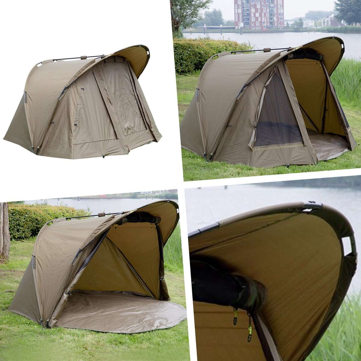 Traxis Karpfen-Overnighter-Set – Zelt, Ruten, Rollen, Rodpod