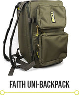 Faith Angeltaschen-Set – Futteral & Rucksack Grün für Angler