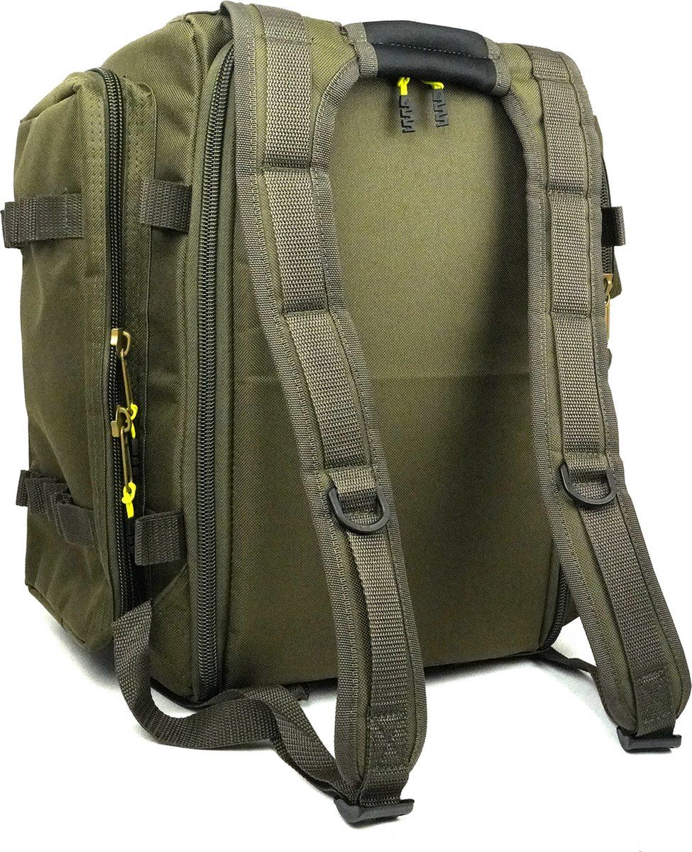 Faith Angeltaschen-Set – Futteral & Rucksack Grün für Angler