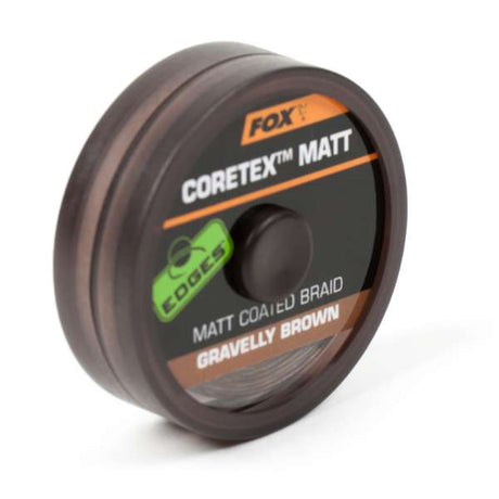 Fox Matt Coretex Coated Braid Gravelly Brown 9.07kg 20m