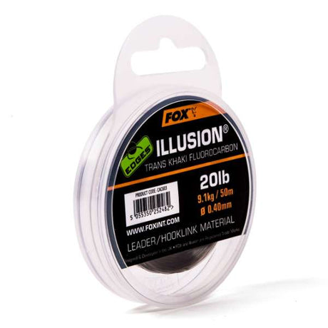Fox Illusion Leader Trans Khaki 0,40mm 50m