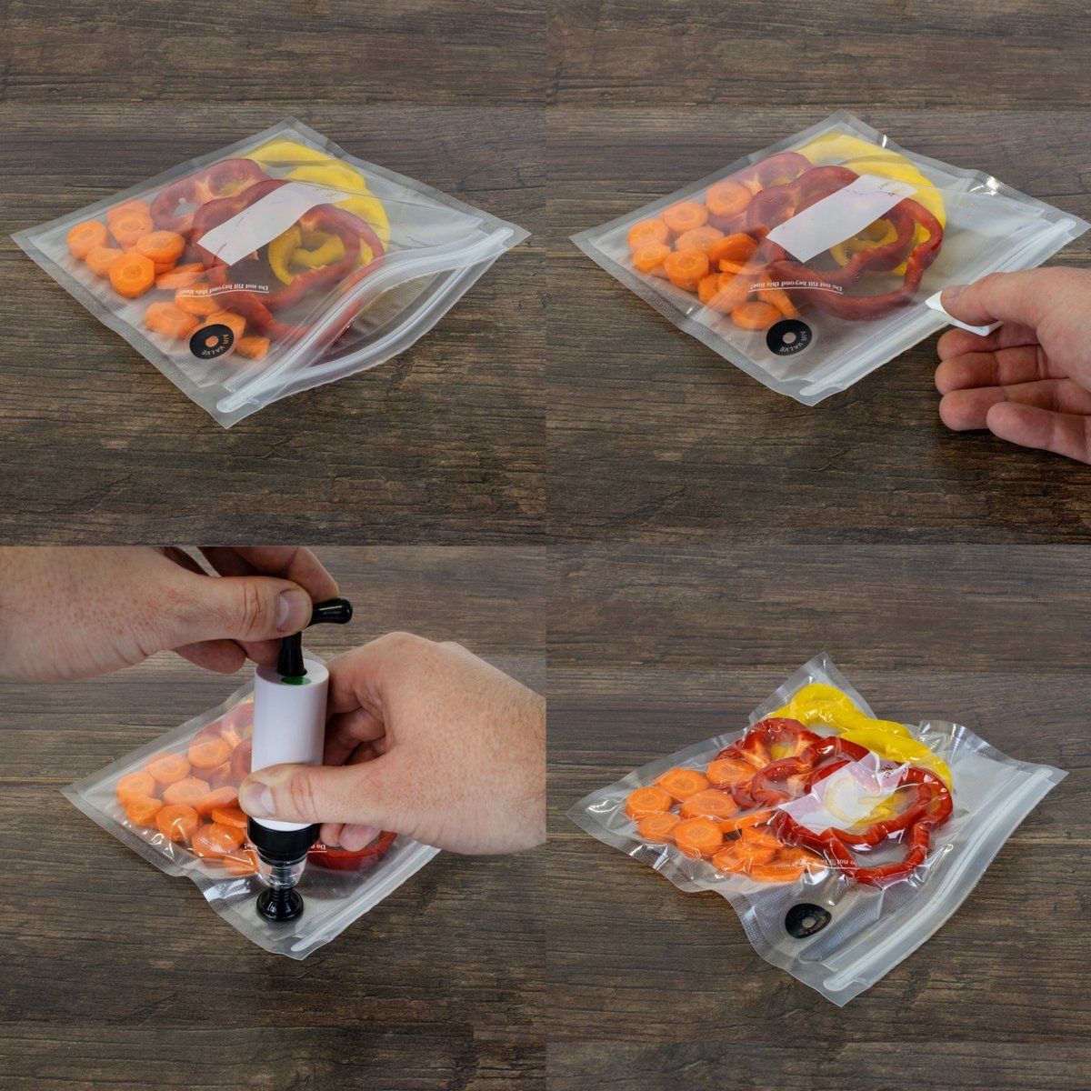 X2 Vakuum-Handpumpe – Effizientes Entleeren von Vakuumbeuteln