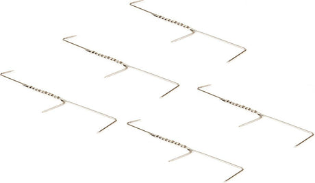 X2 Räucherhaken Edelstahl doppelt 5 Stück