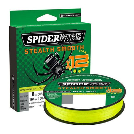 SpiderWire Stealth Smooth 12 Braid Hi-Vis | Gelb 150m