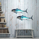 Eurocatch Thunfisch Wanddekoration 80x27 cm – 3D Metall & Glas