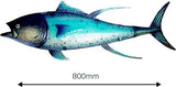 Eurocatch Thunfisch Wanddekoration 80x27 cm – 3D Metall & Glas